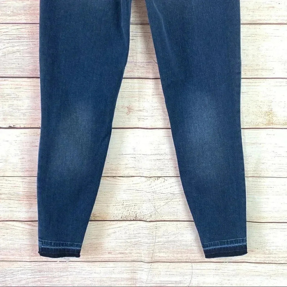Spanx Distressed Ankle Open Hem Skinny Pullon High Rise Jeans - Picture 7 of 12
